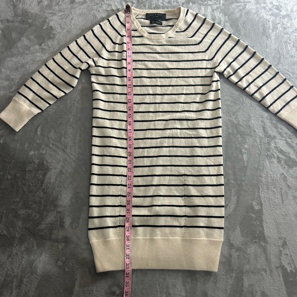 Rag & Bone 100% cashmere striped sweater dress - Picture 5 of 9